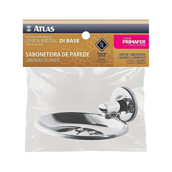 SABONETEIRA METAL POLIDO DI BASE ATLAS