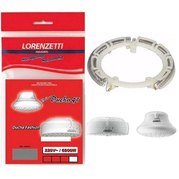 RESISTENCIA BELLA DUCHA/FASHION 220V 6800W LORENZETTI 3056 A
