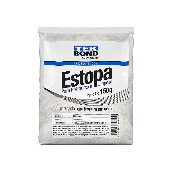 ESTOPA PARA POLIMENTO E LIMPEZA 150G TEKBOND