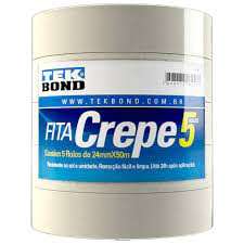FITA CREPE 24MMX50M BRANCO TEKBOND