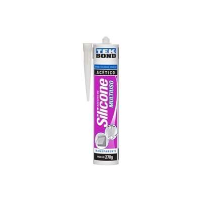 SILICONE ACETICO TRANSPARENTE 280G TEKBOND MULTIUSO (EMB.ROSA)