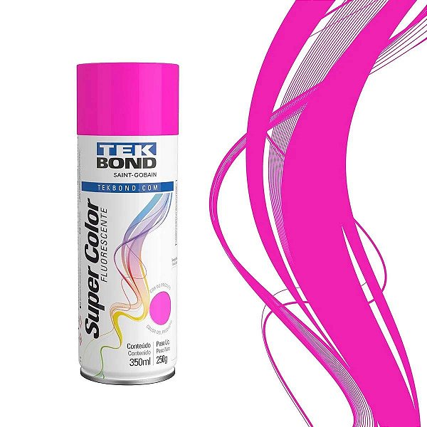 SPRAY TEKBOND ROSA FLUORESCENTE 350 ML/250G
