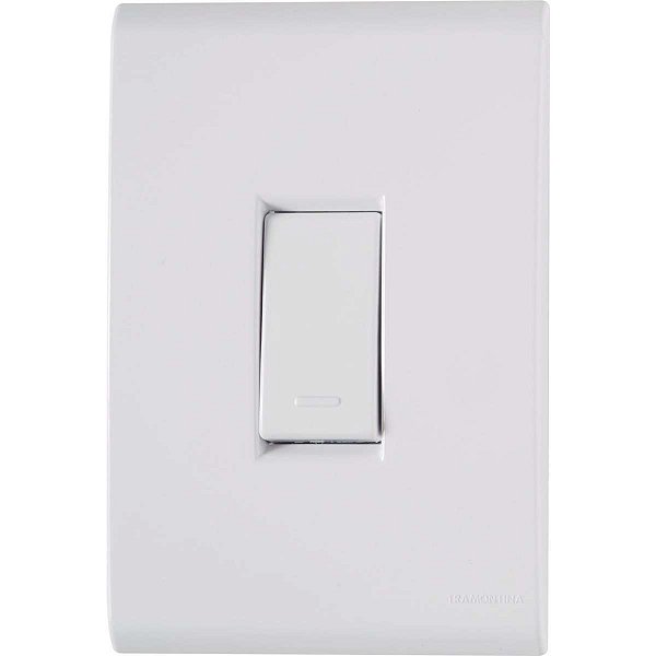 CJ LIZ 1INT SIMPLES 10A/250V BR TRAMONTINA