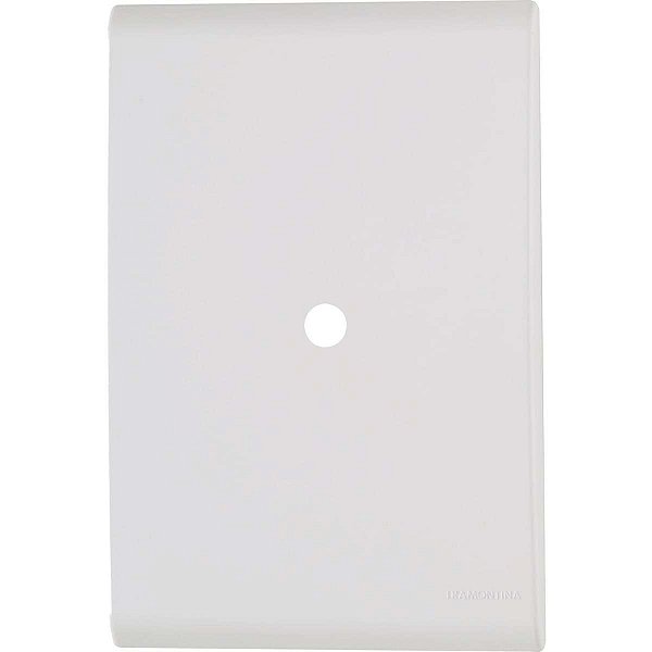PLACA LIZ 4X2 1 FURO 9,5MM BRANCA TRAMONTINA