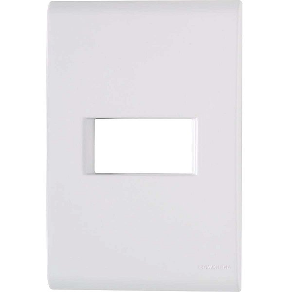 PLACA LIZ 4X2 1P HORIZONTAL BRANCA TRAMONTINA