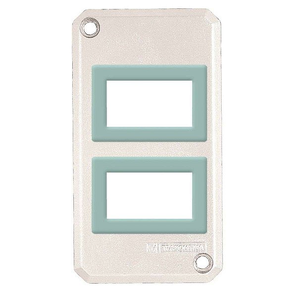 TAMPA CONDULETE 1" 2P HORIZONTAL MODULO LIZ/LUX  S/P TRAMONTINA