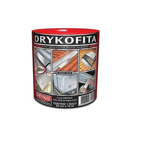 FITA MULTIUSO ALUM DRYKO 20CMX10M