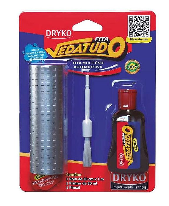 KIT FITA MULTIUSO ALUM + PRIMER + PINCEL DRYKO