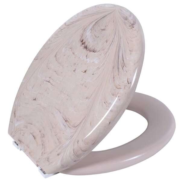 ASSENTO ALMOFADADO OVAL MARMORIZADO BEGE ASTRA TPKM*BG-MM