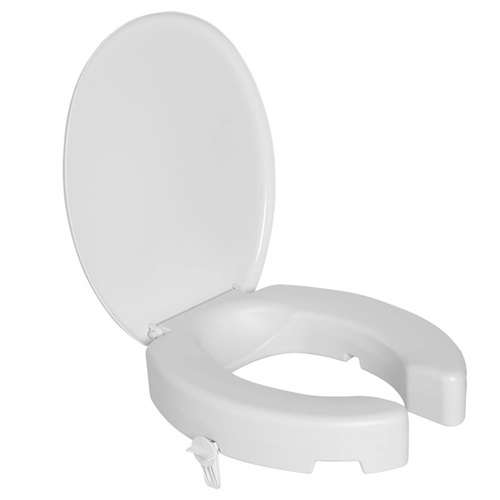 ASSENTO RIGIDO OVAL ELEVADO BRANCO TRAVA 7CM C/TAMPA ASTRA TAE7T/T*BR1