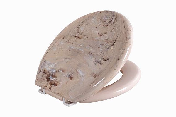 ASSENTO RIGIDO OVAL SOFT BEGE MARMORE ASTRA TPJ/M*BG-MM