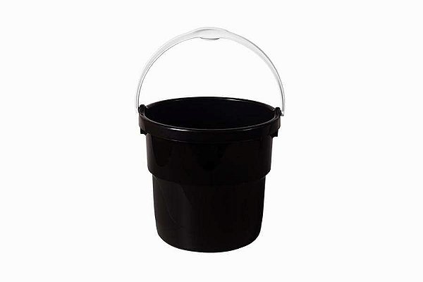 BALDE PLASTICO 8 LITROS PRETO ASTRA