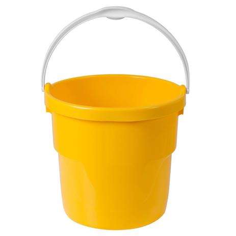 BALDE PLASTICO 8 LITROS SOLAR AMARELO ASTRA