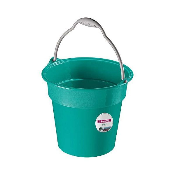 BALDE PLASTICO 8 LITROS VERDE AGUA ASTRA