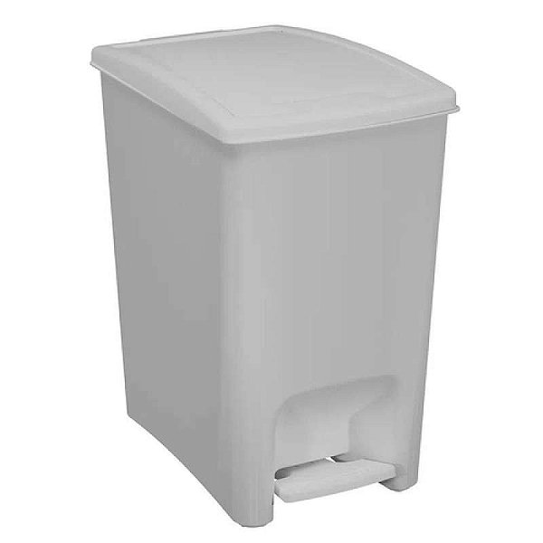 LIXEIRA DE PEDAL DUPLA ABERTURA BRANCO ASTRA LPDA10*BR-BR