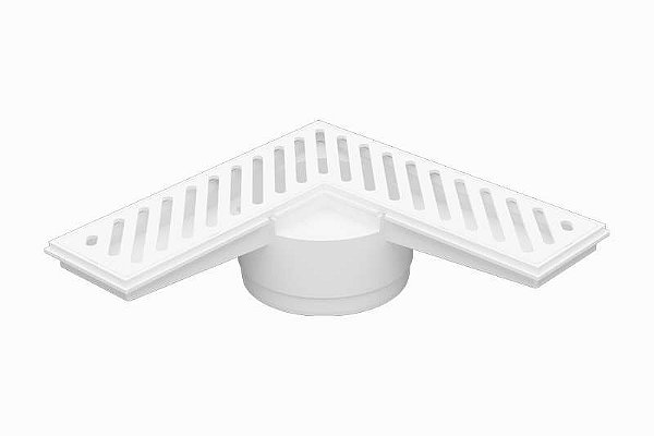 RALO CANTO SAIDA 100MM GRELHA BRANCA ASTRA