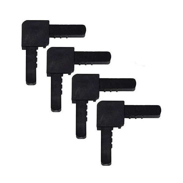 KIT ACESSORIOS TELA FACIL PRETO PARA PERFIL