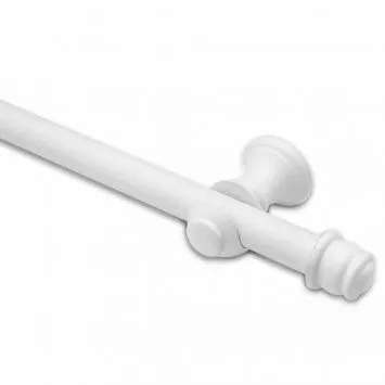 KIT VARAO SIMPLES 2,00MT BRANCO ALUMARK