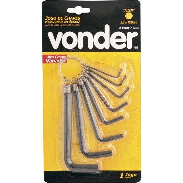 CHAVE ALLEN JG 2 A 10MM ARGOLA CRV VONDER