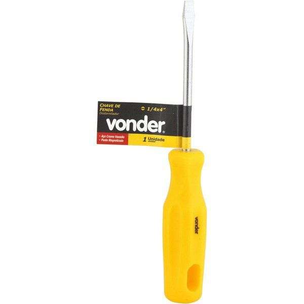 CHAVE FENDA (J) 1/4X4" CRV VONDER