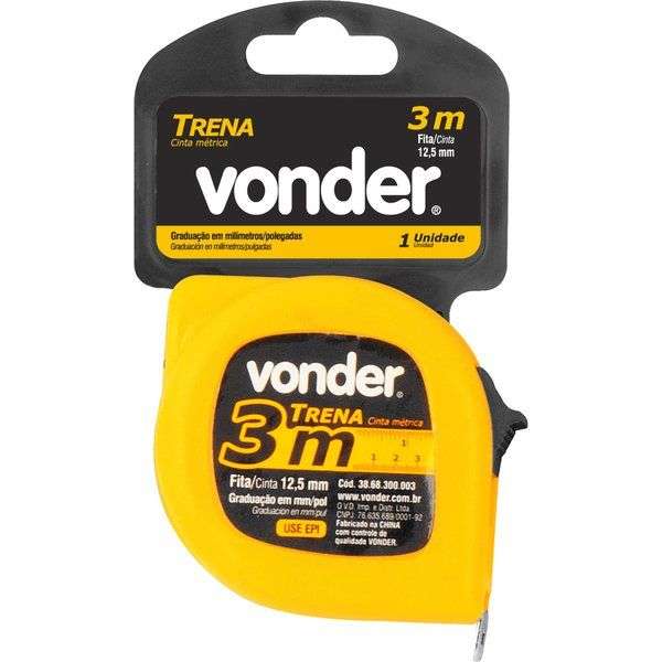 TRENA ACO 3M X 12,5MM ECONOMICA VONDER