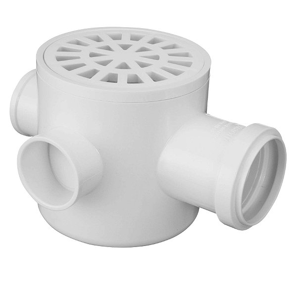 CAIXA SIFONADA NR.07 RED.BRANCA  100 X 100 X 50 KRONA