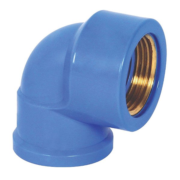 JOELHO 90 SOLD 25MMX3/4 AZUL KRONA