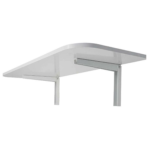 MESA DOBRAVEL COM SUPORTE 100 X 50 CM  BRANCA MULTIVISAO