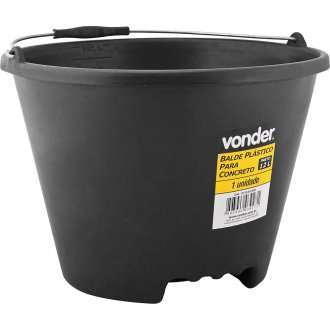BALDE PLASTICO 12L P/CONCRETO VONDER