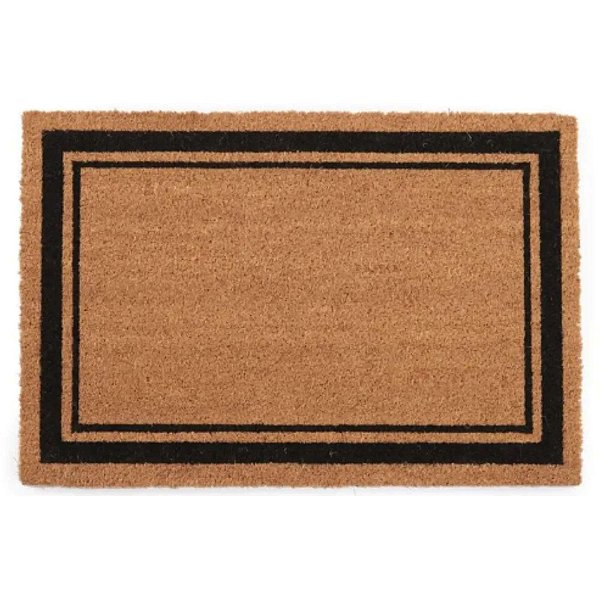 TAPETE DE ENTRADA FIBRA DE COCO MOLDURA 75X50CM KAPAZI