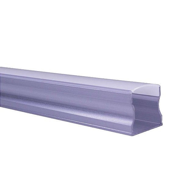 PERFIL LED SOBREPOR 2 METROS 17,2 X 14,5 MM PRATA POP GAYA 7371