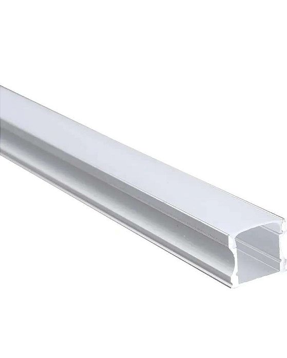 PERFIL LED SOBREPOR 3 METROS 17,6 X 14,5 MM BRANCO POP