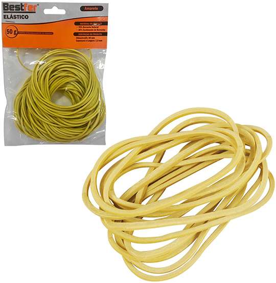 ELASTICO USO GERAL 66 PEÇAS AMARELO