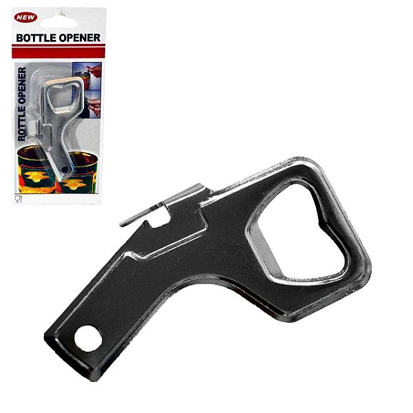 ABRIDOR DE GARRAFA E LATA 9CM METAL