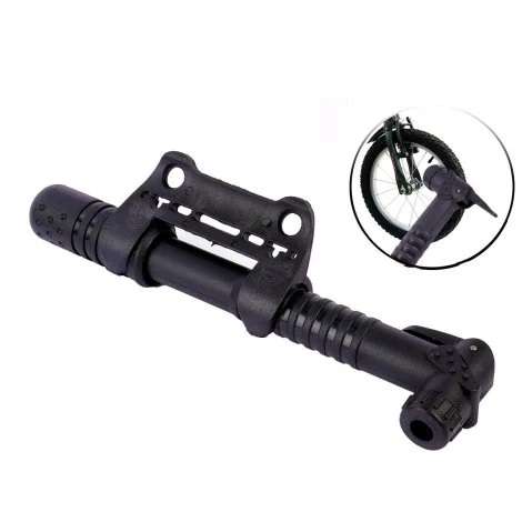 BOMBA PARA BICICLETA DE NYLON 23CM PRETO