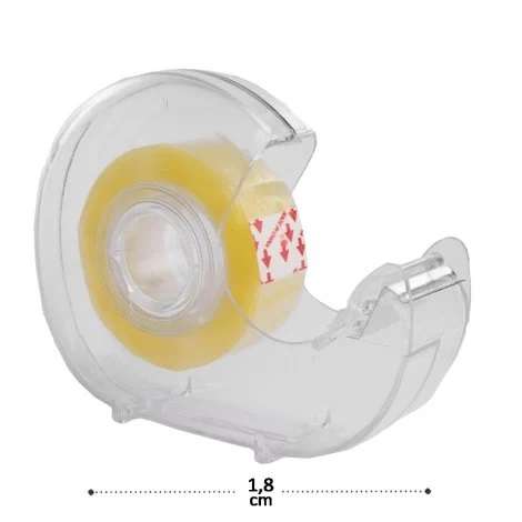 FITA ADESIVA 18MM X 25M COM SUPORTE