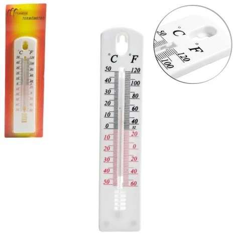 TERMOMETRO DE PLASTICO 20CM PARA PAREDE