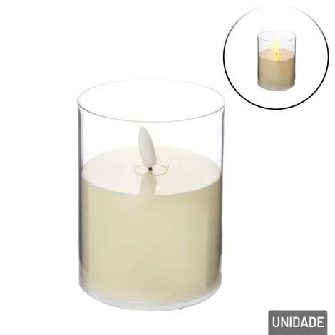 VELA DECORATIVA DE LED 10CM