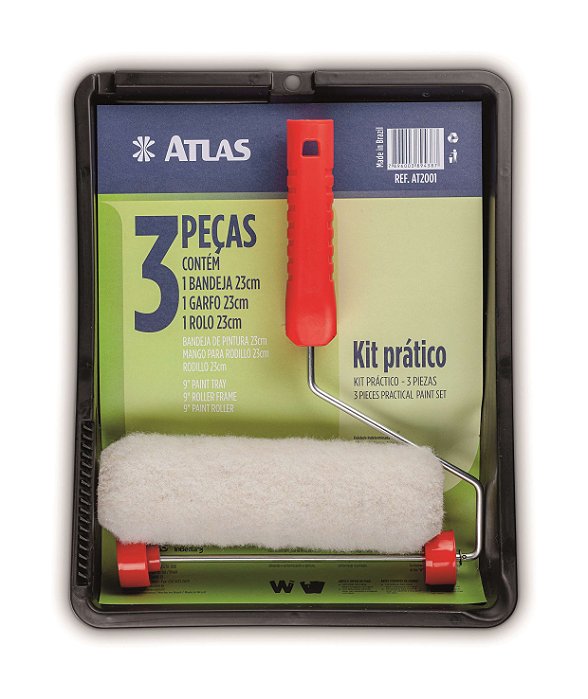 KIT PINTURA 3PCS PRATICO MULTIUSO ATLAS