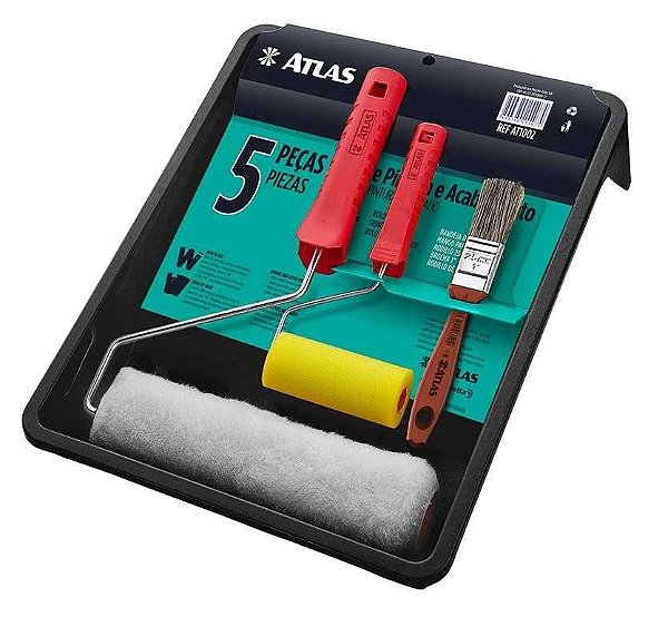 KIT PINTURA 5 PCS PINT. E ACAB. ATLAS