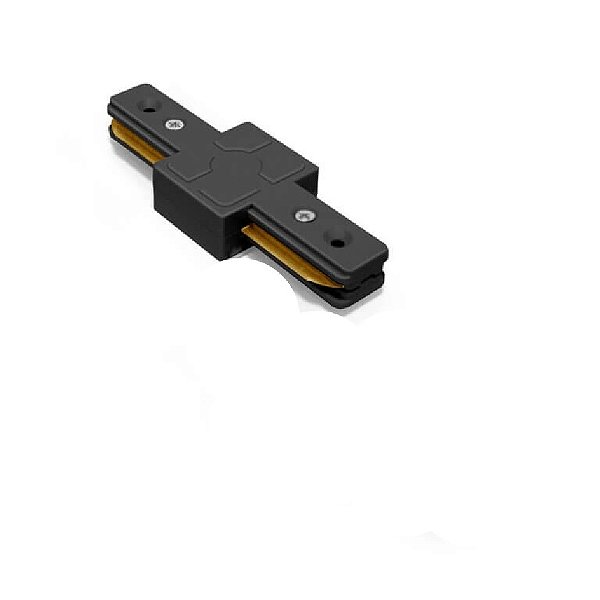 CONECTOR TIPO I TRILHO ELETRIFICADO PRETO LUMANTI