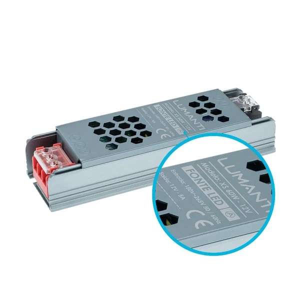 FONTE CHAVEADA 12V 05A SLIM FITA LED 60W LUMANTI