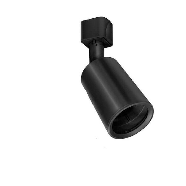 SPOT TUBE MR16 P/TRILHO ELETRIFICADO PRETO LUMANTI