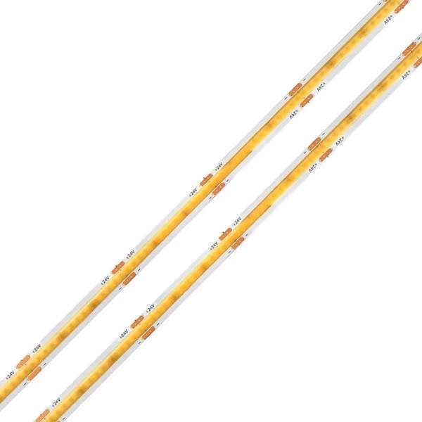 FITA LED 12V COB 3000K 5 METROS 12W IP20 IRC 80 LUMANTI F12C3280