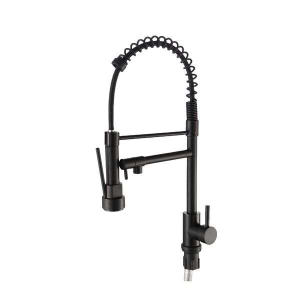 TORNEIRA COZ MESA MONOCOMANDO GOURMET FLEX C/DUCHA PRETO TELCA QSC-D6005