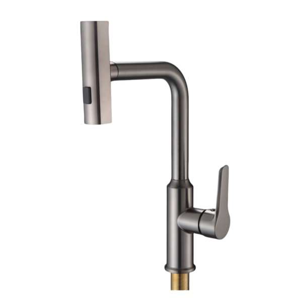 TORNEIRA COZ MESA MONOCOMANDO FLEX C/ BICA ROTACIONAVEL CINZA TELCA XSC-8905A