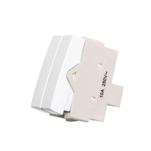 MODULO SLEEK INT DUPLO PARALELO 10A-250V BRANCO MARGIRIUS