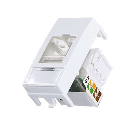 MODULO SLEEK TOMADA RJ45 CAT6 BRANCO MARGIRIUS