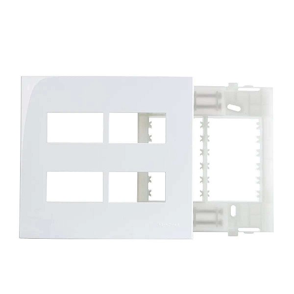 PLACA SLEEK 4X4 4 POSTOS HORIZ SEP BRANCO MARGIRIUS