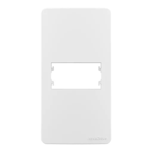 TAMPA CONDULETE 1" 1P HORIZONTAL SLEEK BRANCO MARGIRIUS